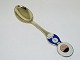 Anton Michelsen guilded sterling silver, Christmas spoon from 1969.Designed by Ib ...