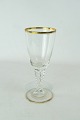 Øl glas 
dekoreret med 
guldkant fra 
1920erne.
22 x 9 cm.