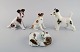 Fire tyske 
porcelænsfigurer.
 Terriere og 
mynde med 
hvalpe. 
1960'erne.
Største måler: 
17,5 x ...