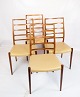 Sæt Af 4 Spisestuestole - Model 82 - Palisander - Lyst ...
