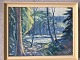 Ubekendt 
kunstner (20 
årh):
Skovparti.
Olietryk på 
lærred.
Signeret (se 
foto)
53x68 
(60x75<<<<9