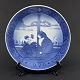 Diameter 18 cm.
Motiv: 
Julerose og kat