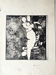 Erik Otto 
Larsen 
(1931-2008):
Abstraktion - 
komposition.
Træsnit på 
papir
Usigneret.
Uden ...