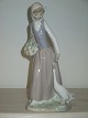 Lladro Figur 
ung pige med 
gås