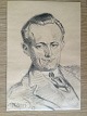 Hans Jørgen 
Korn 
(1888-1963):
Portræt af 
mand 1929.
Oliekridt og 
kul på papir.
Sign.: Korn 
...
