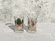 Holmegaard “Golden Christmas” Jule dram glas, 1994, 5,8cm høj, 3,5cm i diameter *Pæn stand*