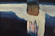 Swedish artist. 
Oil on canvas. 
Abstract 
composition. 
1960s.
The canvas 
measures: 63.5 
x 41.5 ...