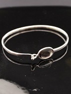 Georg Jensen Sterling slv armring med rgtopas