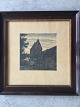 Peter Holm 
(1890-1963):
Stubbekøbing 
Kirke 1917
Farveradering 
på papir.
Signeret i 
trykket - ...