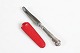 Herregaard 
Silver Cutlery 
made by C. M. 
Cohr or Gense 
Travelling 
knife with case 
of red ...