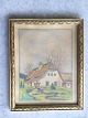 Vojtêch 
Kraupner (født 
1905):
Hus i landskab 
Táborsko, 
Tjekkiet 1933.
Sign. Vojtech 
...