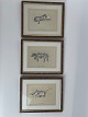 3 vintage tryk 
(reproduktioner) 
med hunde af 
den engelske 
kunstner Cecil 
Aldrin 
(1870-1935). 
...