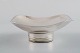 Tore Eldh, Swedish silversmith. Modernist silver bowl on foot. Dated 1965.
