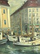 Motif from 
Copenhagen, 
probably 
painted by 
Ingolf Due. 
Dimensions: 
50x60cm, with 
frame 64x74cm