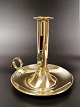Chamber 
candlestick of 
brass tin. 
Stamped 
kobbermøllen