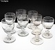 Tøndeglas fra 
forskellige 
glasværker og 
årgang. Højde 
10-11 cm. 
Diameter 5,5-7 
cm.
Glassene på 
...