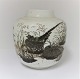 Royal 
Copenhagen. 
Vase with 
pheasants by 
Nils Thorsson. 
Height 18.5 cm. 
Model 
1062/5357. (1 
quality)