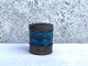 Kähler ceramic, 
Lid jar with 
blue wave 
glaze, 9.7 cm 
high, 8 cm in 
diameter, no. 
371X10 HAK * 
...