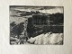 Viggo Pedersen 
(1854-1926):
Bakke med sne 
1887.
Radering på 
papir.
Uden ramme.
DDRF ...