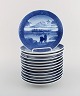 13 Royal 
Copenhagen 
juleplatter fra 
1960/70/80'erne.

