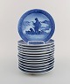 13 Royal 
Copenhagen 
juleplatter fra 
1960/70/80'erne.

