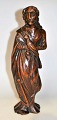 Udskåret 
religiøs 
træfigur, 
Helgen med falk 
og anker, 
Egetræ, ca. 
1800, 
Tyskland. 
Højde.: 29,5 
...