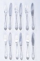 "Rokoko" silver 
cutlery, danish 
silver with 
toweres marks 
830s. By 
Horsens silver, 
Denmark. ...