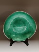 A. Michelsen bowl of sterling silver with green enamel