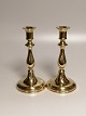 A pair of tall 
Danish brass 
tableware Dated 
1863
