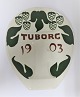 Aluminia. 
Tuborg platte 
1903. Højde 22 
cm.