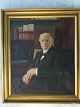 Robert 
Panitzsch 
(1879-1949):
Portræt af 
ældre mand i 
interiør 1934.
Olie på 
lærred.
Sign.: ...