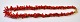 Rød koral kæde, 20. årh. L.: 37 cm. 