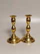 A pair of 
Danish brass 
candlesticks