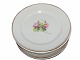 Bing & Grondahl
Set of nine large side plates with different 
flowers from 1853-1895