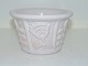 Hjorth art 
pottery from 
the island 
Bornholm, white 
jar with 
flowers.
Decoration 
number ...
