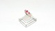 14 karat gold ring with red rubies and diamonds
Size 61