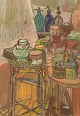 Naomi Vicas (f. 
1920), fransk 
kunstner. 
Gouache på ...