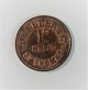 Dansk Vestindien. Privat mønt.  J.Müller & Co. 1 cent kobber.