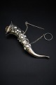 1800 century 
jacket reverse 
bouquet vase in 
silver (not ...