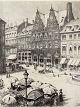 Radering af 
Peter 
Tom-Petersen 
(Tom P) fra 
1911 af 
1600-tals 
bygningen på 
Amager Torv 6, 
som i ...