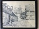 Ubekendt 
kunstner (20 
årh):
Parti fra Den 
Gamle By i 
Aarhus.
Radering på 
...