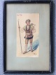 Carsten Ravn 
(1859-1914):
Kostume 
tegning 
"Wilhelm Tell" 
1896.
Skuespiller 
Adolph Jensen 
...