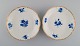 Two antique 
Meissen deep 
plates with 
foliage in 
relief, ...