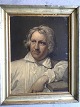 Antik Sølv 
ramme med 
samtidig 
olietryk efter 
Horace Vernet's 
maleri af 
Bertel 
Thorvaldsen ...