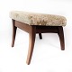 Stool with 
storage of 
mahogany and 
upholstered 
with light 
fabric from the 
1960s. The 
stool is in ...