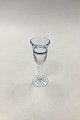 "Blue Bells" 
Cordial Glass 
Holmegaard. 
13.5 cm H (5 
5/16 in). 
Design Ole 
Winther 1974.