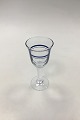 "Blå Klokke" 
Portvinsglas 
Holmegaard. 14 
cm H. Design 
Ole Winther 
1974.