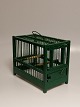 Bird cage of painted wood
