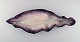 Pol Chambost 
(1906-1983), 
Frankrig. 
Kolossalt stor 
skål i glaseret 
stentøj formet 
som blad. Smuk 
...
