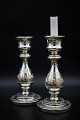 1800 tals lysestage i fattigmandssølv (Mercury silver glass) med fin patina. Højde :23,5cm. ...